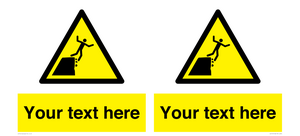 Custom Warning unstable cliff edge